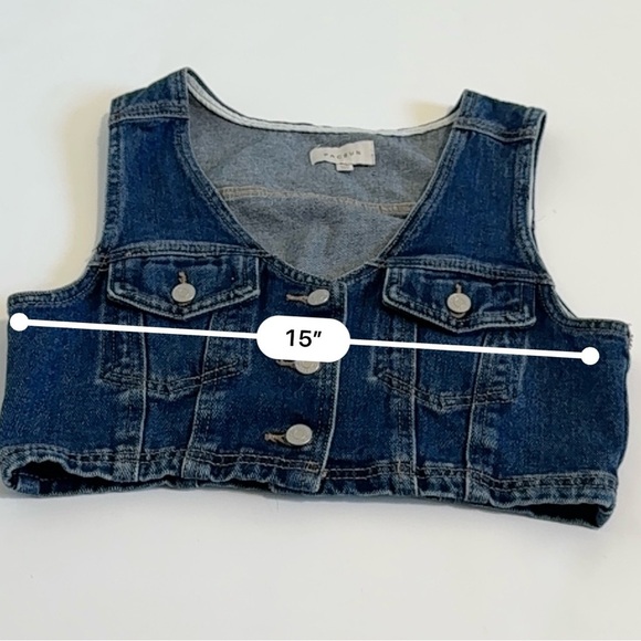 Pacsun Ultra Cropped Denim Vest XS - Picture 5 of 8